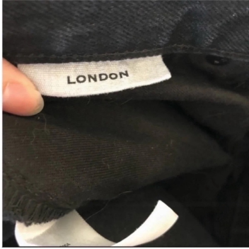NWT SLVRLAKE London High Rise Straight Leg Jeans Black - Picture 10 of 10